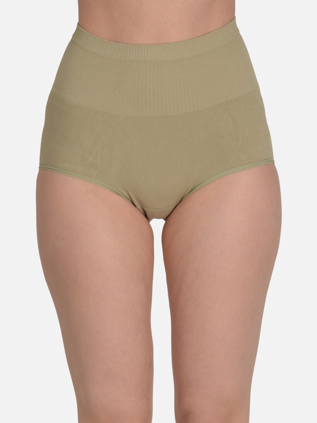 

mod & shy Women High Waist Shapewear Brief, Olive