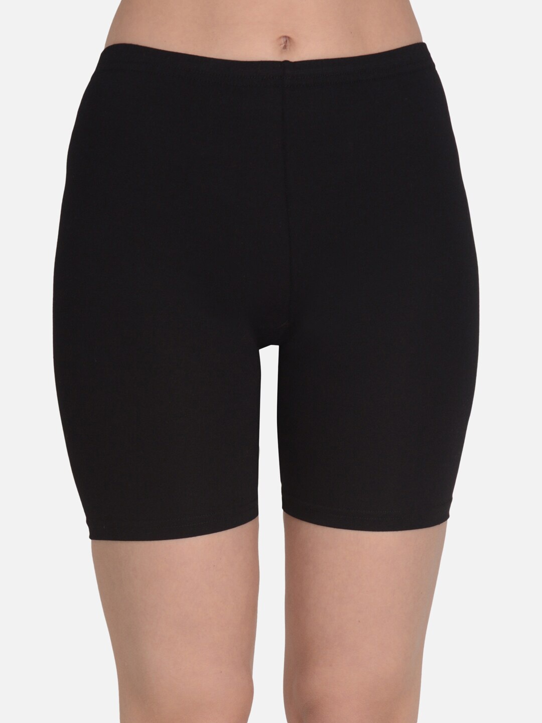 

mod & shy Women Anti Microbial Skinny Fit Cycling Sports Shorts, Black