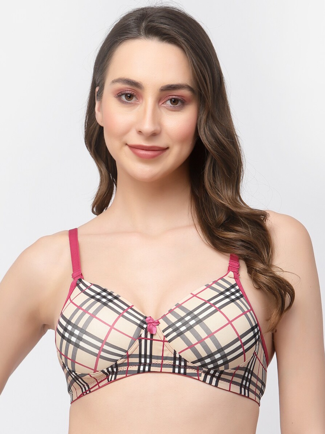 

College Girl Full Coverage Lightly Padded T-Shirt Bra, Beige