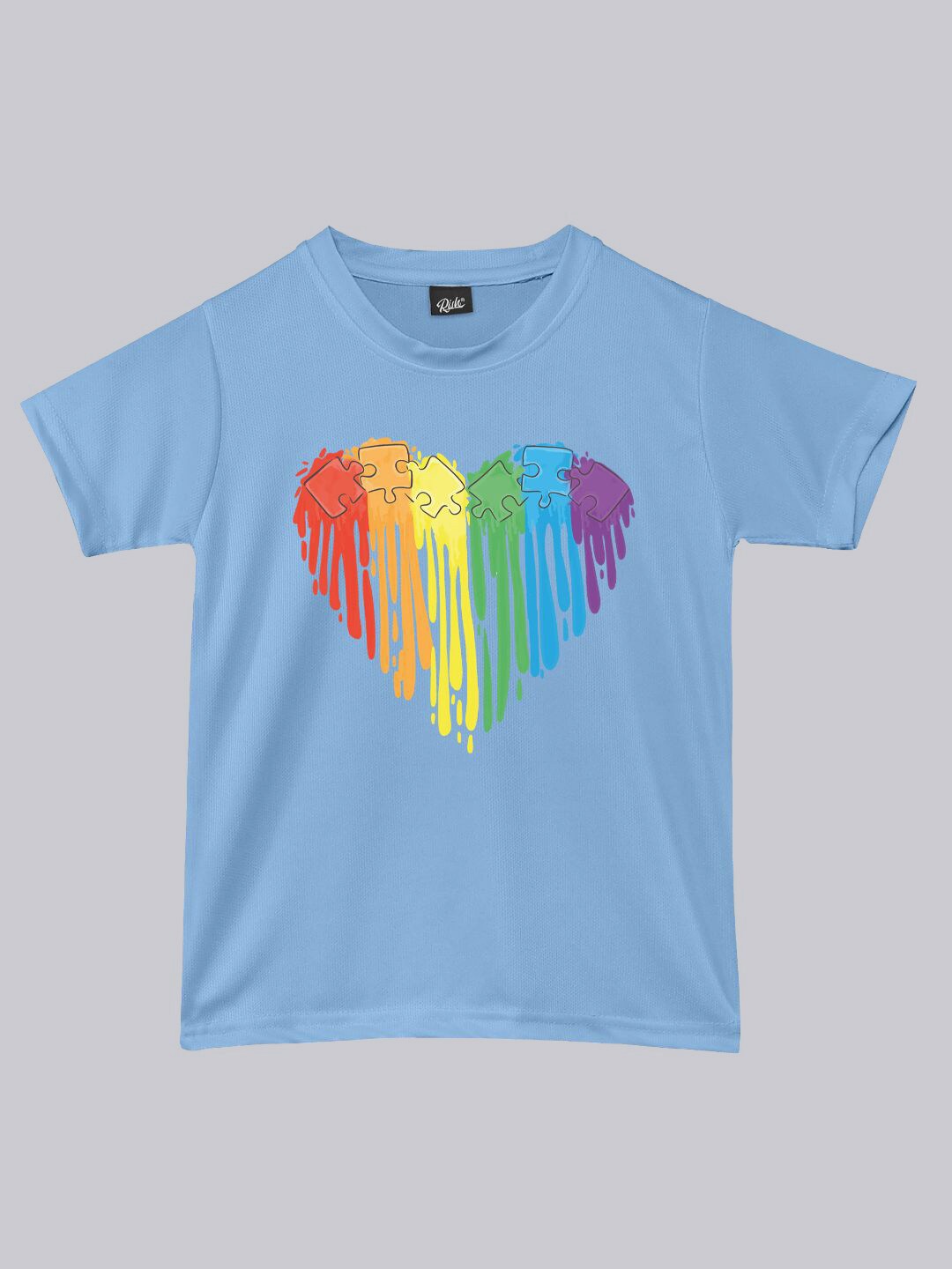 

RISH Kids Graphic Printed Dri-FIT T-shirt, Blue