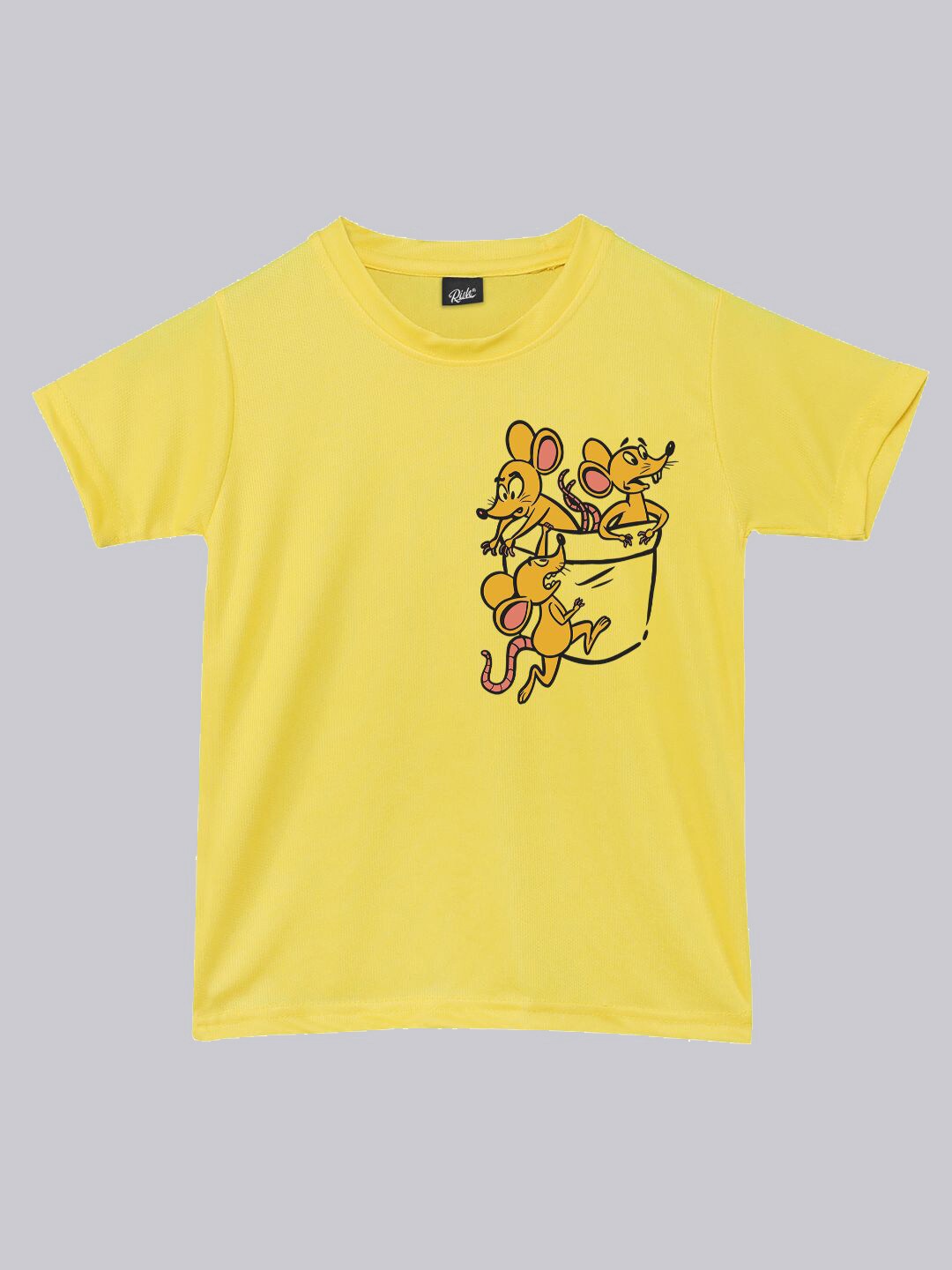 

RISH Kids Graphic Printed Dri-FIT T-shirt, Yellow