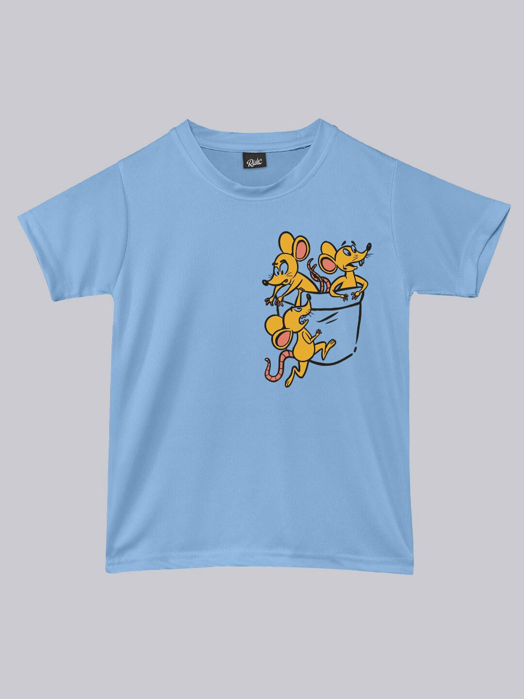 

RISH Kids Printed Loose Dry Fit T-shirt, Blue