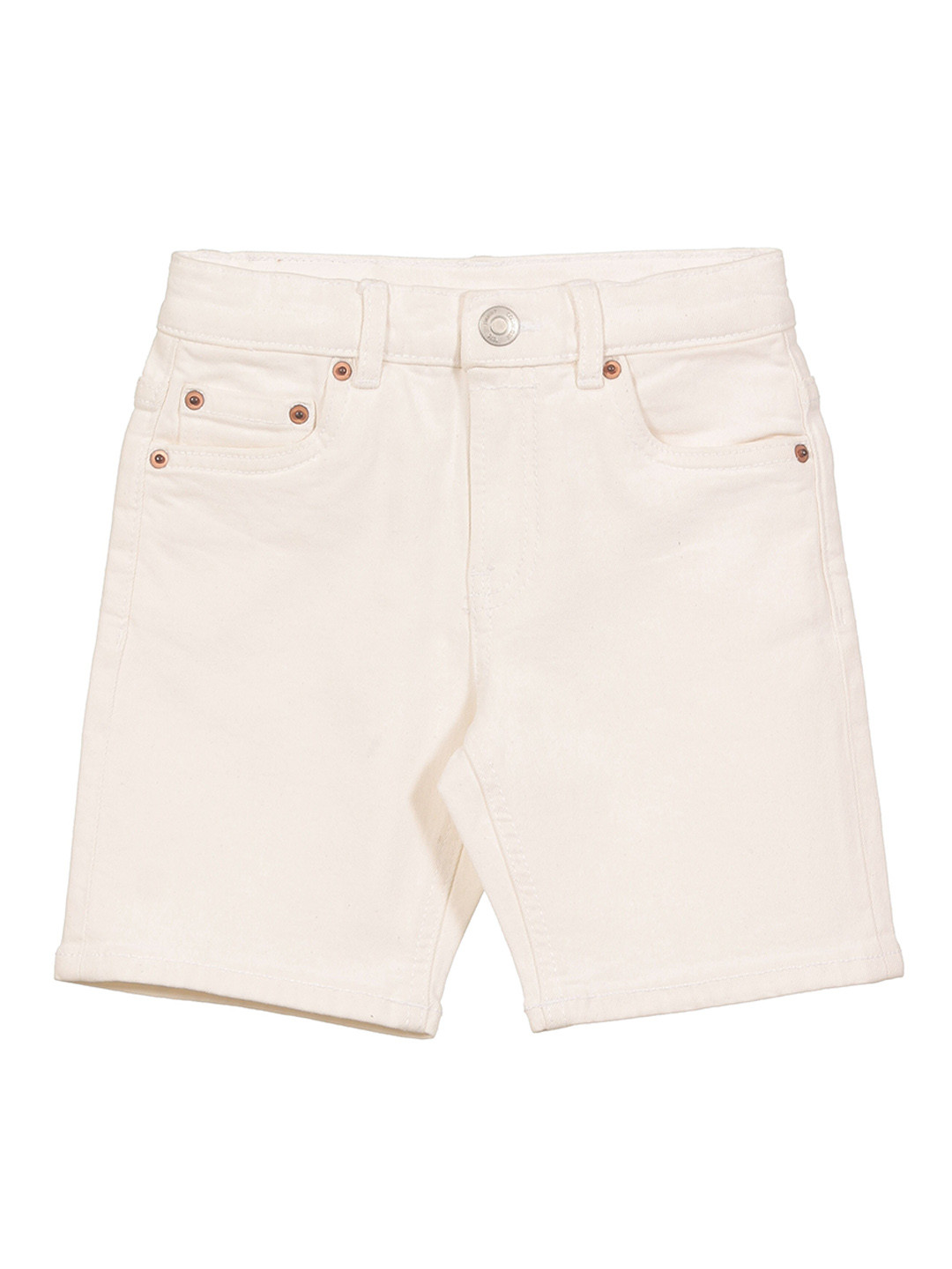 

Lil Lollipop Kids Denim Shorts, White