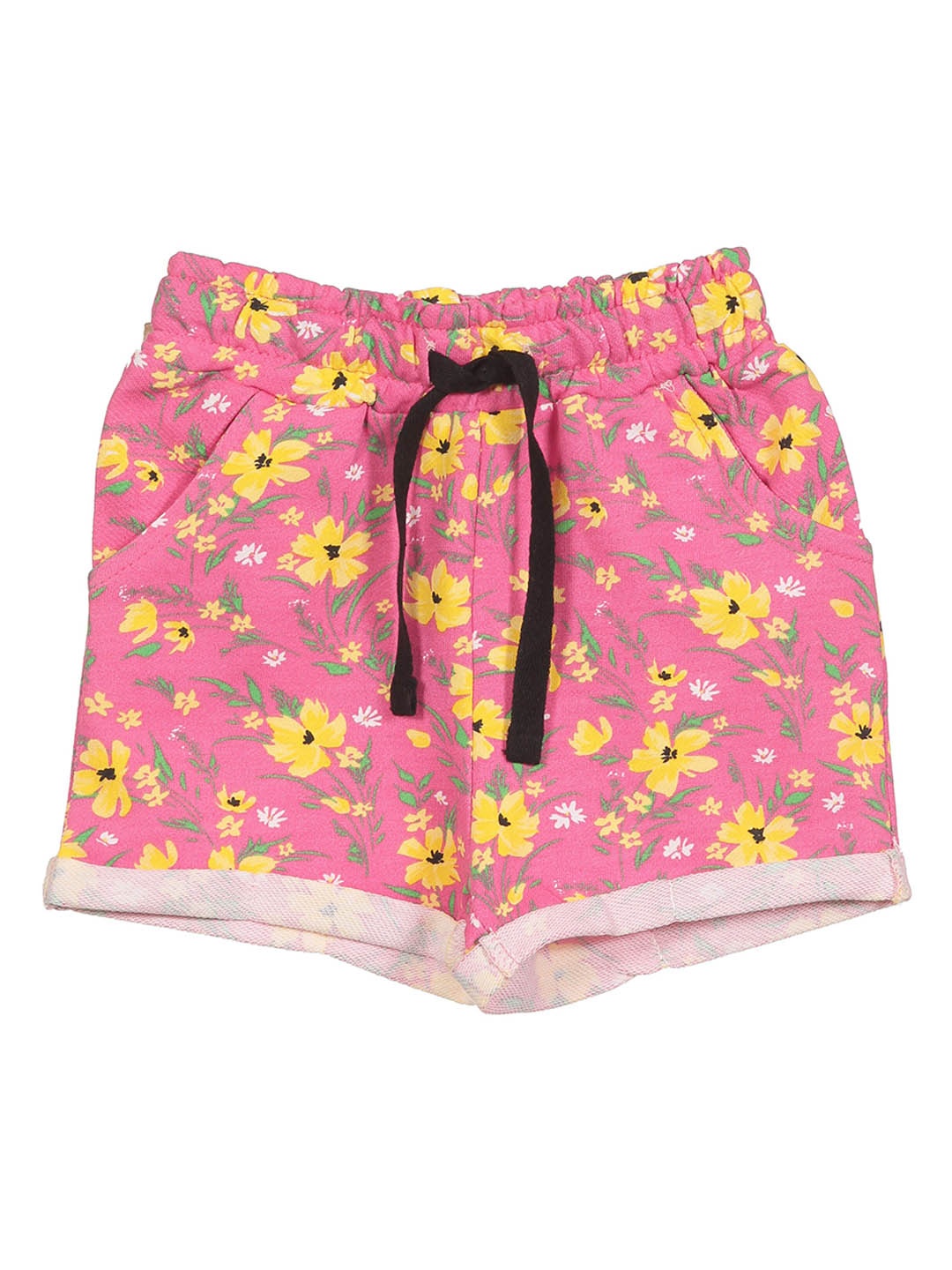 

Lil Lollipop Girls Floral Printed Shorts, Pink