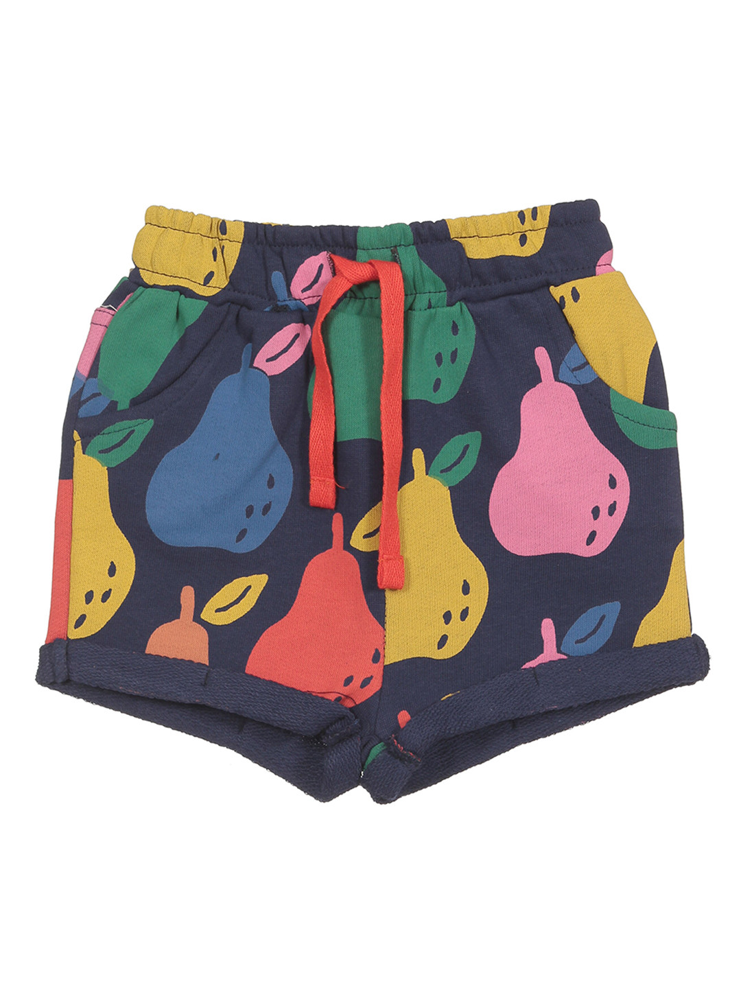 

Lil Lollipop Girls Printed Shorts, Navy blue