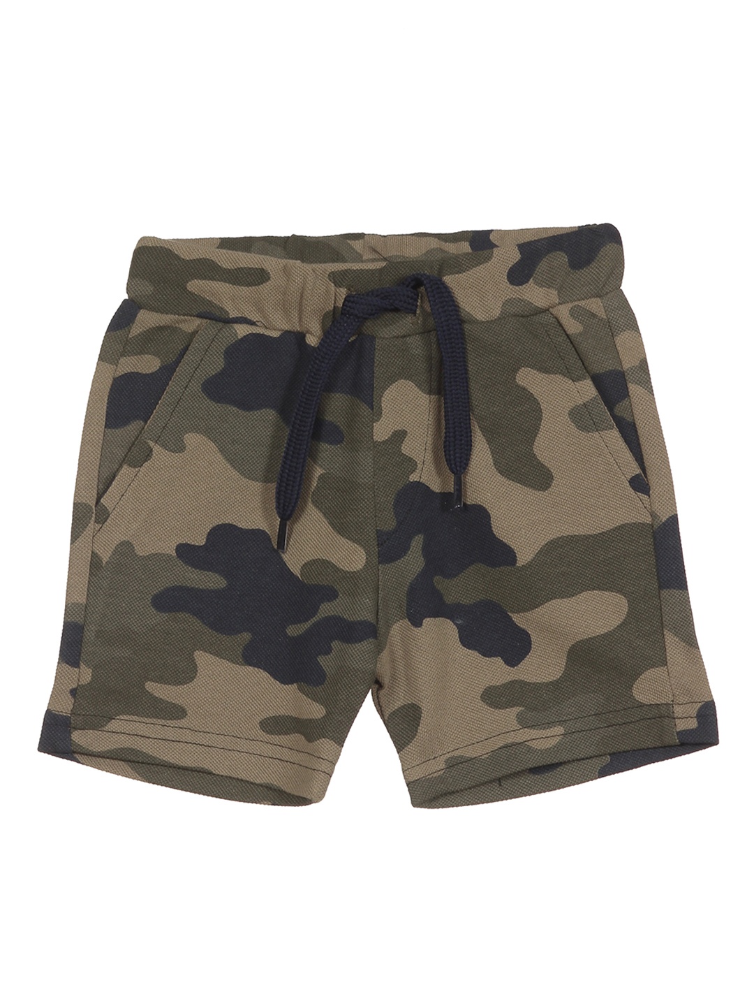 

Lil Lollipop Kids Camouflage Printed Shorts, Green