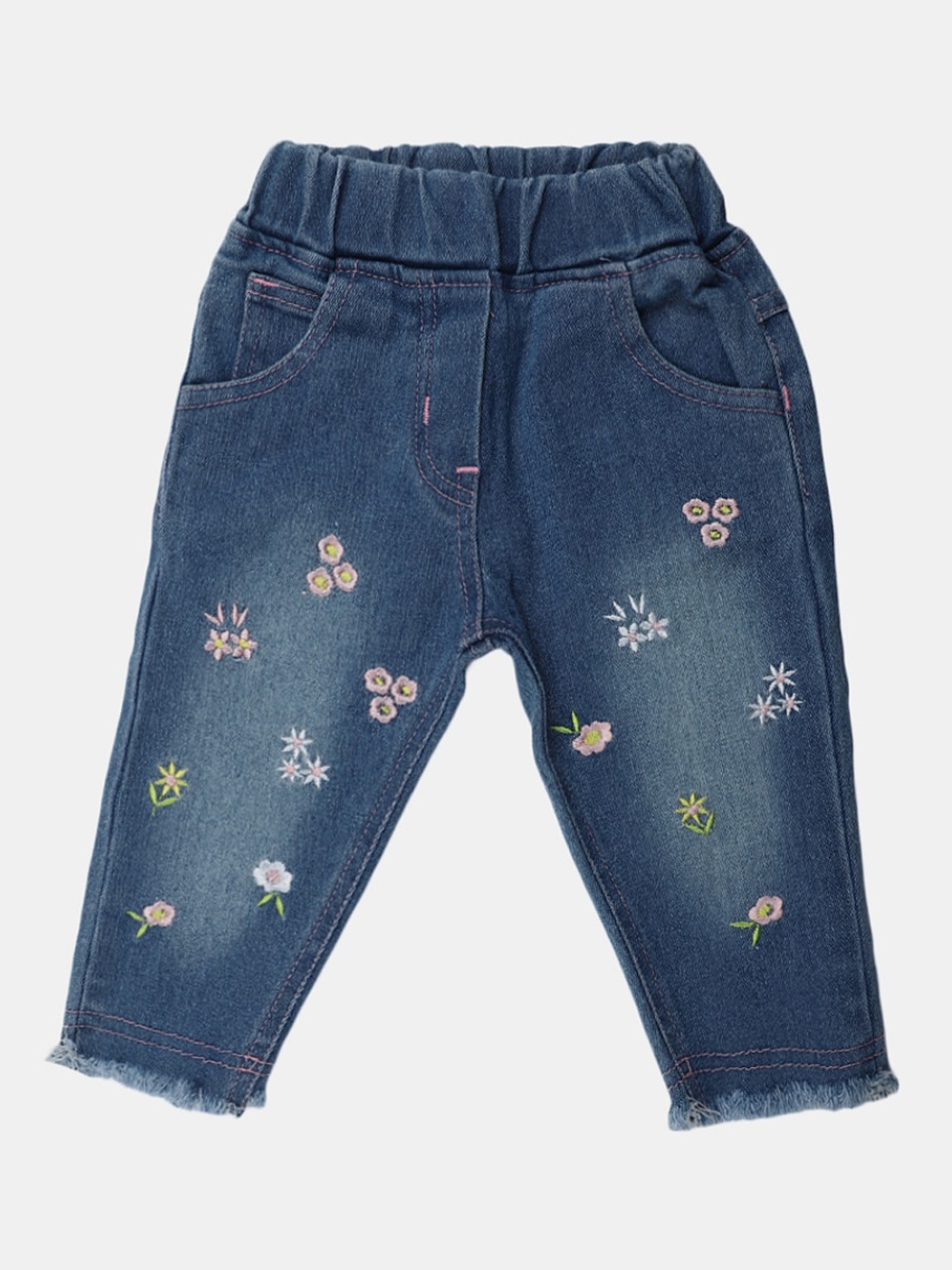 

V-Mart Infants Kids Regular Fit Light Fade Jeans, Blue