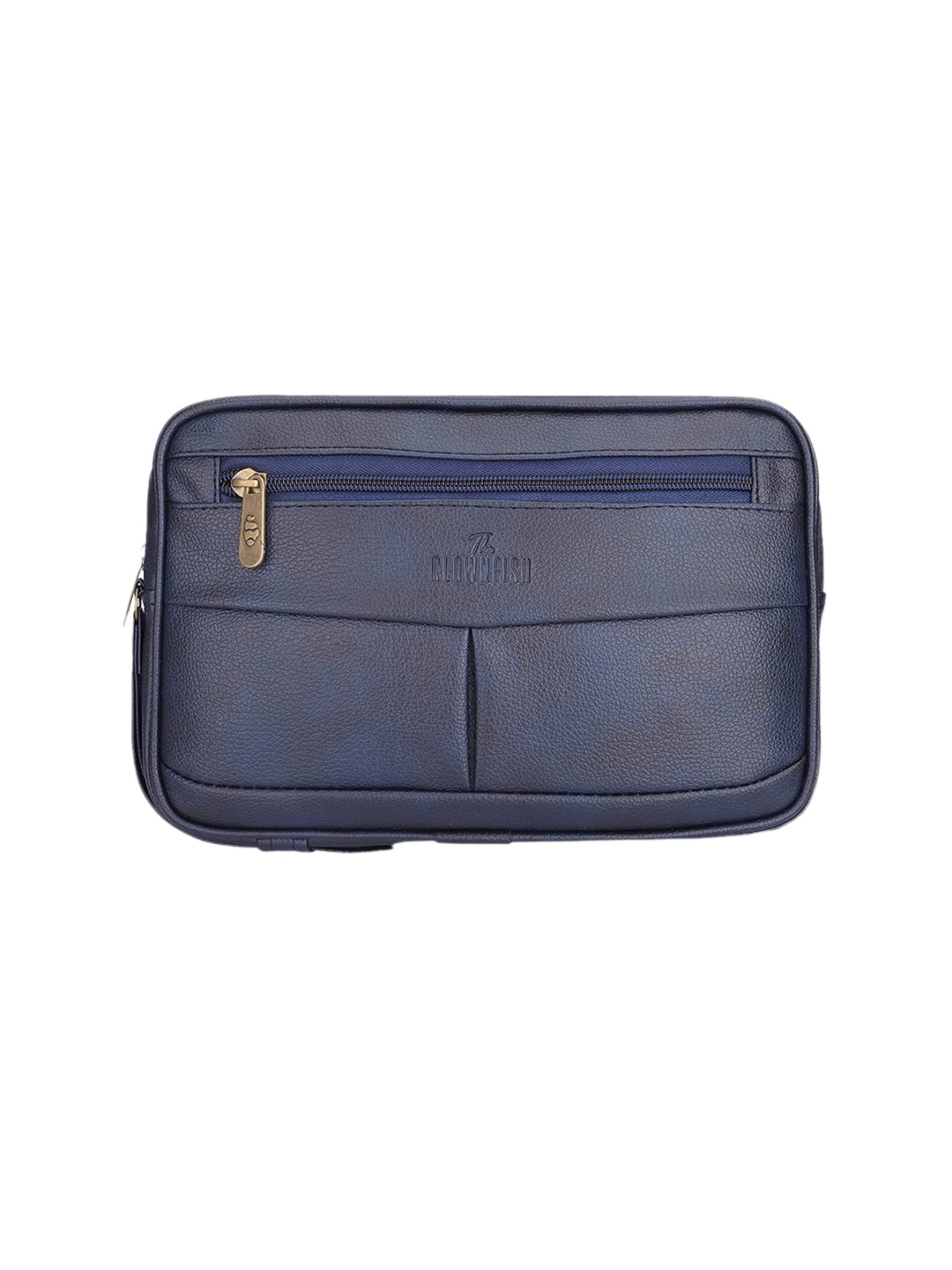 

THE CLOWNFISH Unisex Travel Pouch With Wrist Loop, Navy blue