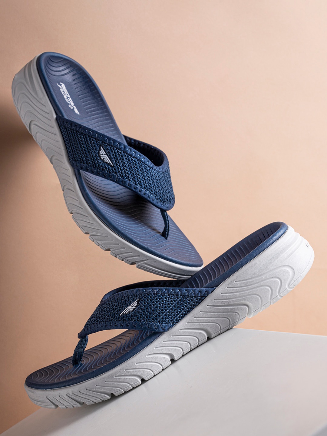 

Red Tape Men Slip Resistant Thong Flip-Flops, Navy blue