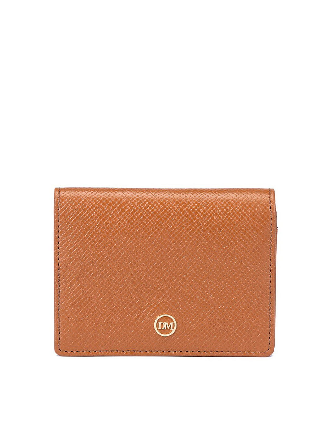 

Da Milano Textured Leather Two Fold Wallet, Brown