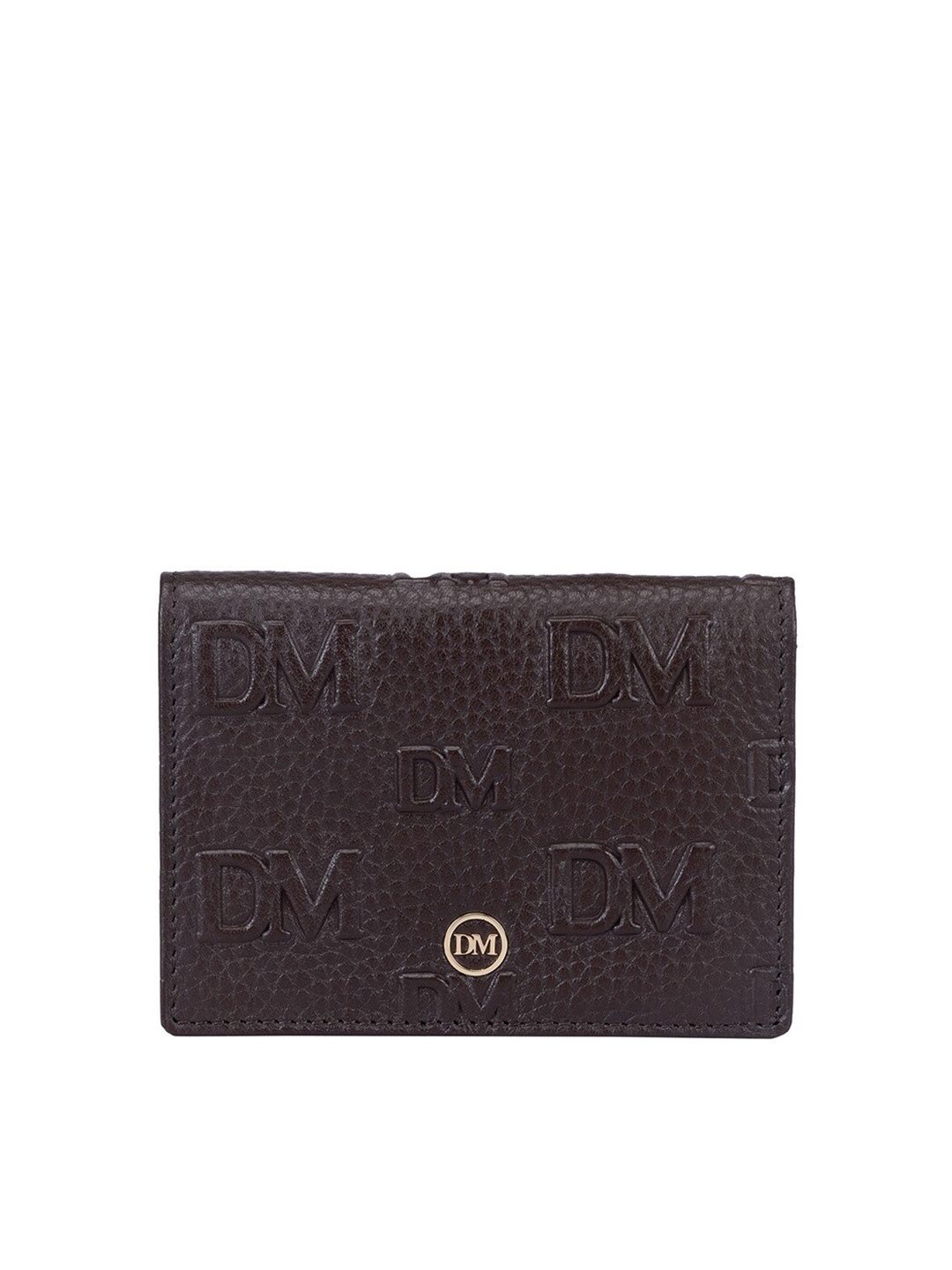 

Da Milano Textured Leather Two Fold Wallet, Brown