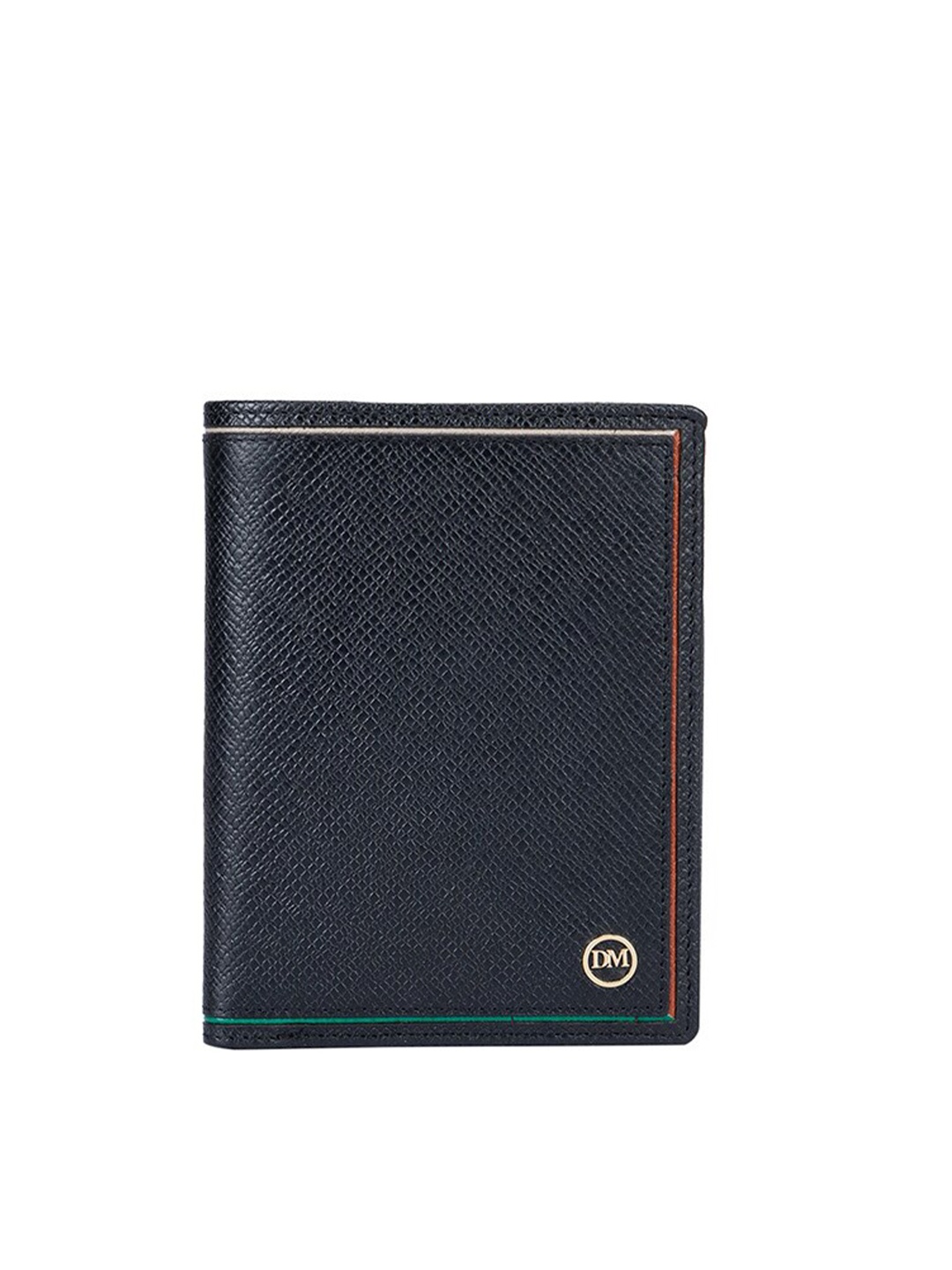 

Da Milano Men Leather Two Fold Wallet, Blue
