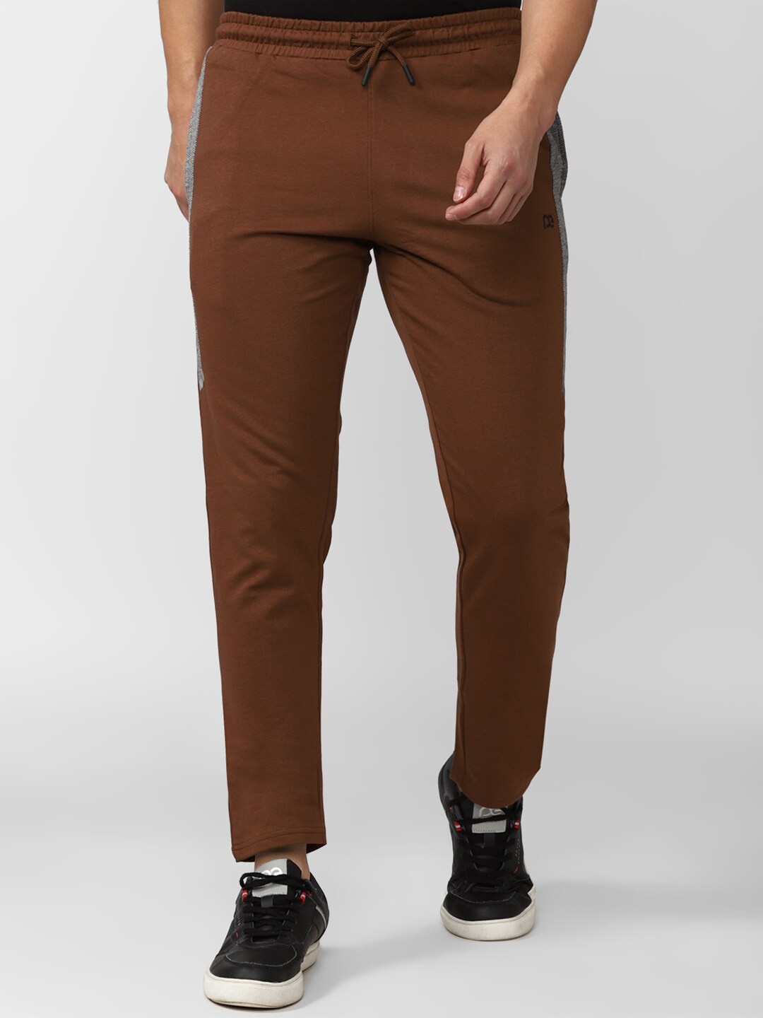 

Peter England Men Pure Cotton Track Pants, Brown