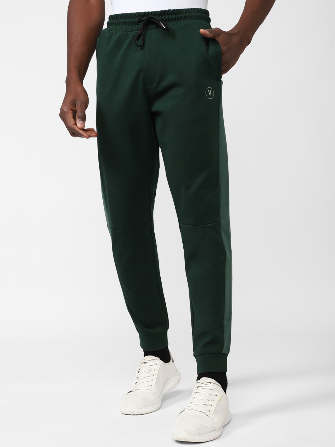 

Van Heusen Flex Men Ribbed Hem Sports Joggers, Green