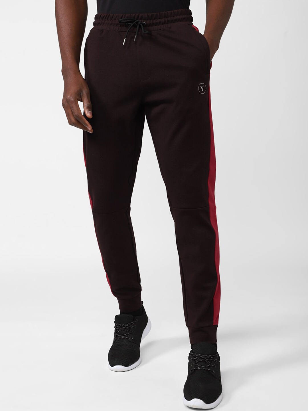 

Van Heusen Flex Men Contrast Side Striped Slim-Fit Training Joggers, Brown