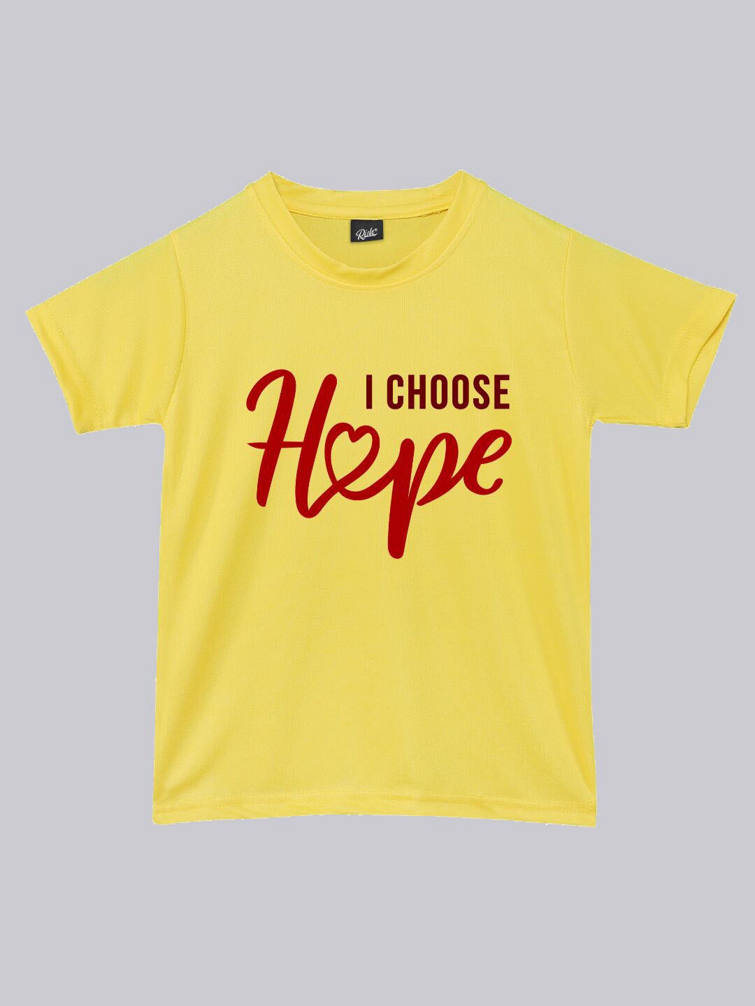 

RISH Kids Typography Printed Dri-FIT T-shirt, Yellow