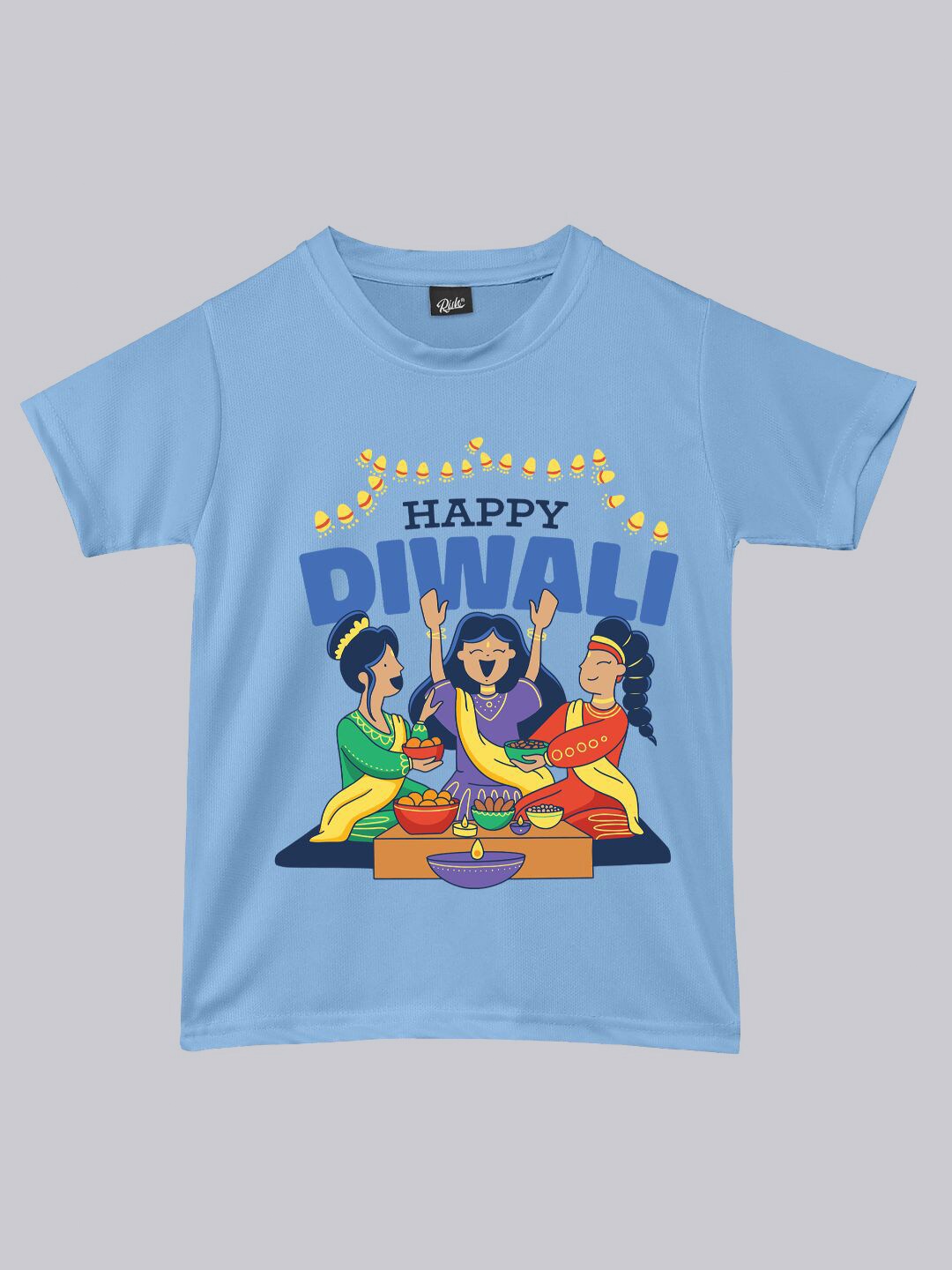 

RISH Kids Graphic Printed Dry Fit T-shirt, Blue