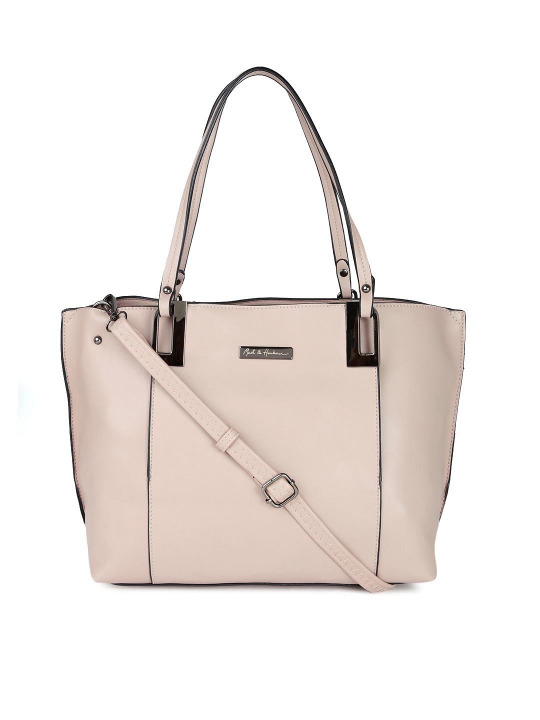 

Mast & Harbour Pink Solid Shoulder Bag