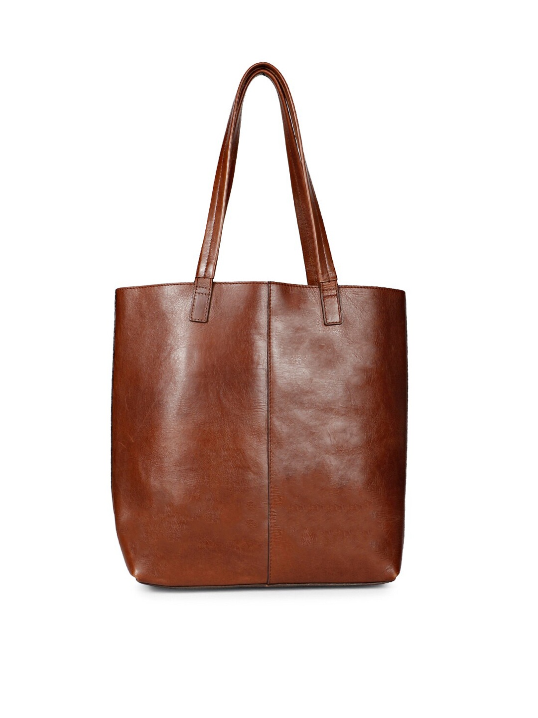 

Saint G Textured Leather Shopper Tote Bag, Brown