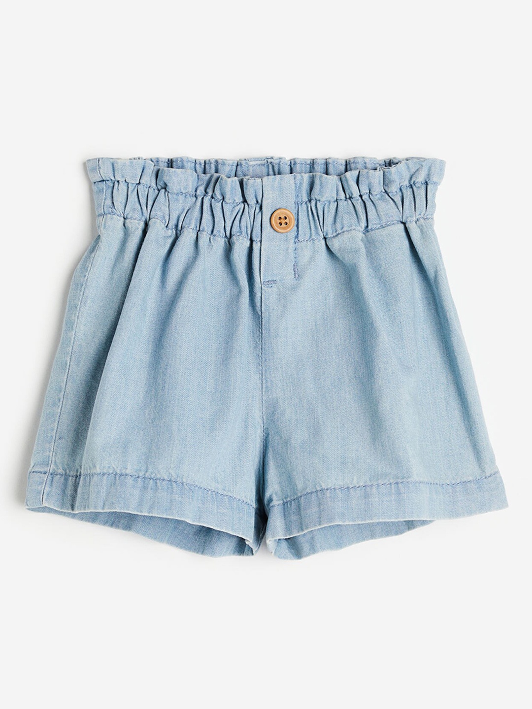 

H&M Girls Paper Bag Shorts, Blue
