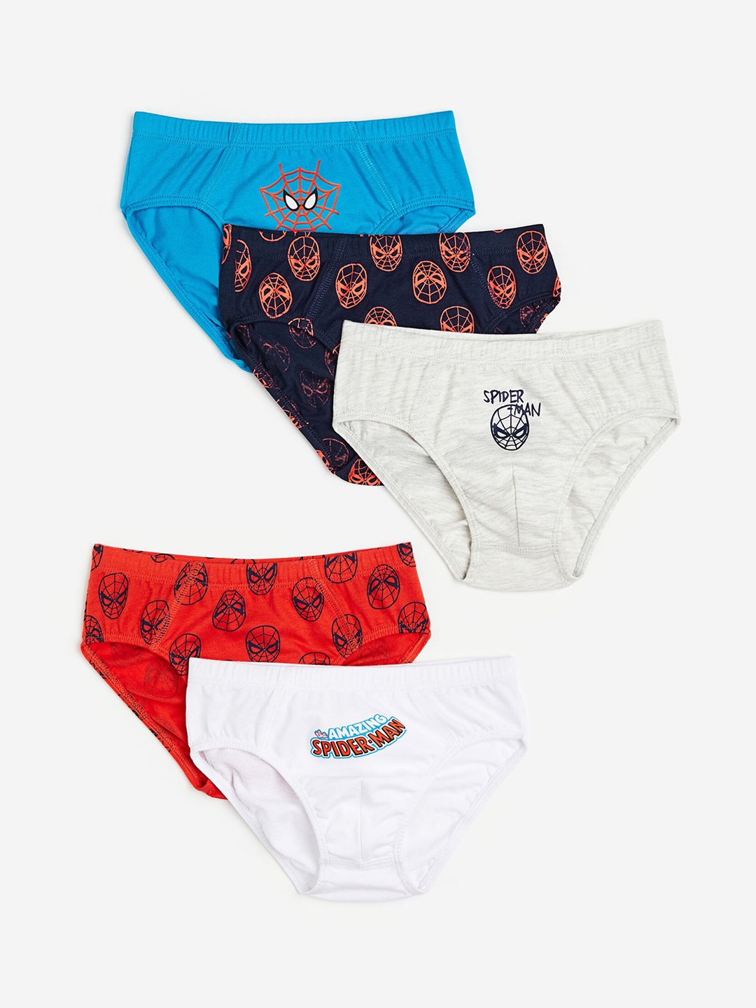 

H&M Boys 5-Pack Printed Pure Cotton Boys Briefs 0962863028, Blue