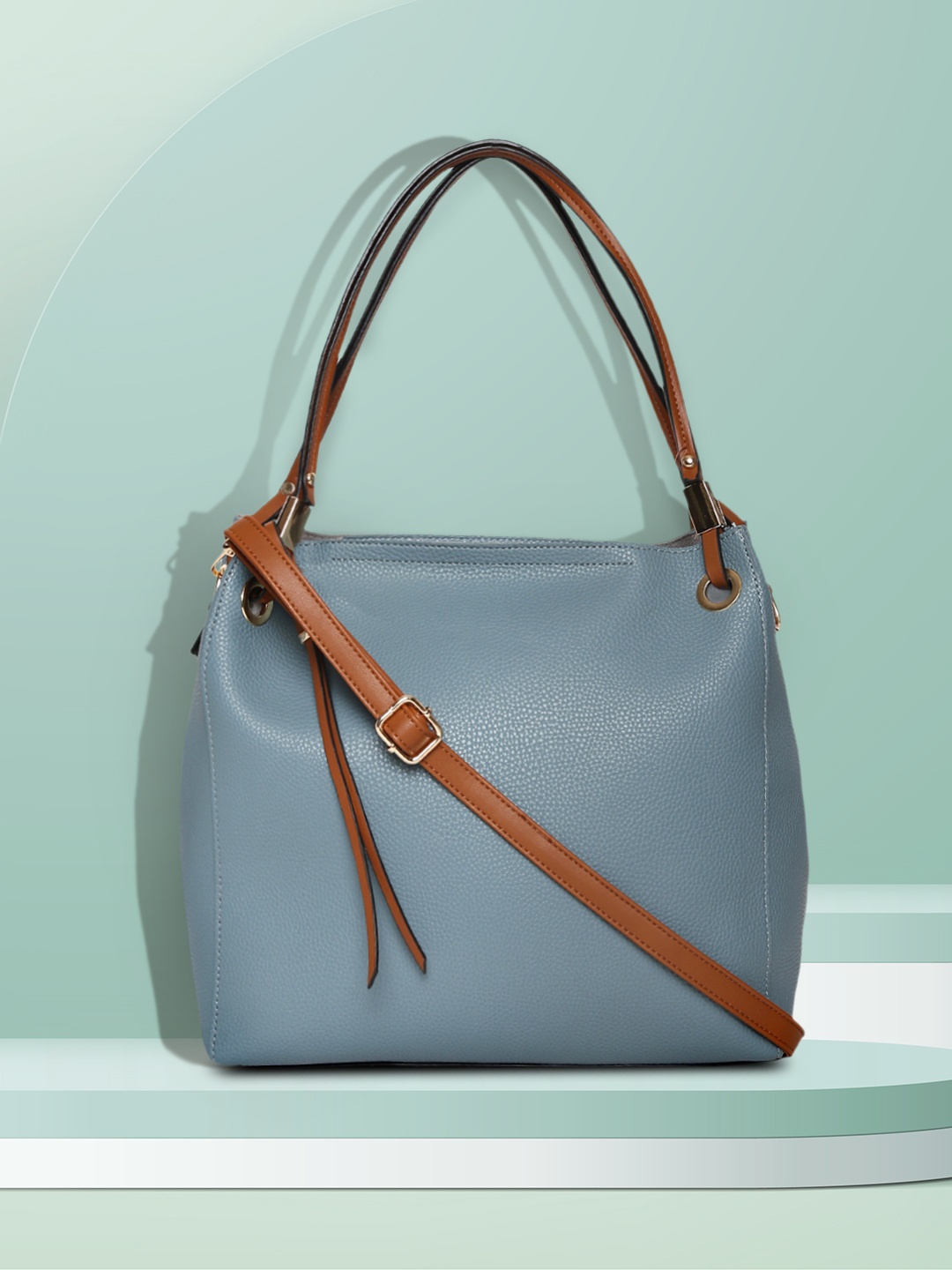 

Mast & Harbour Blue Solid Shoulder Bag