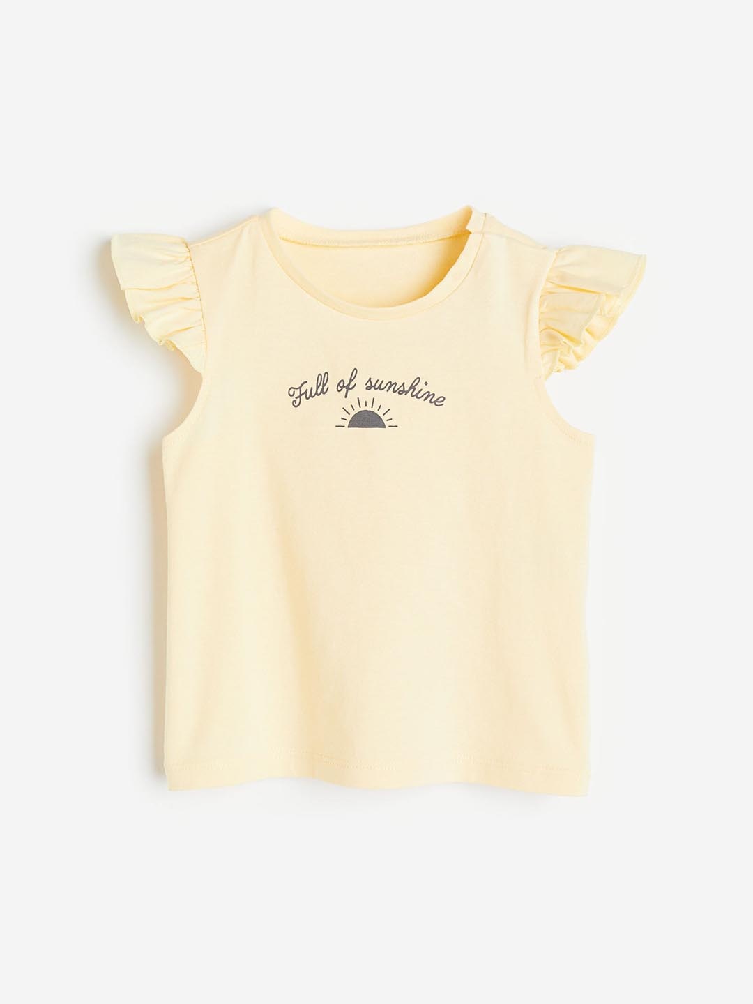 

H&M Girls Printed T-shirt, Yellow