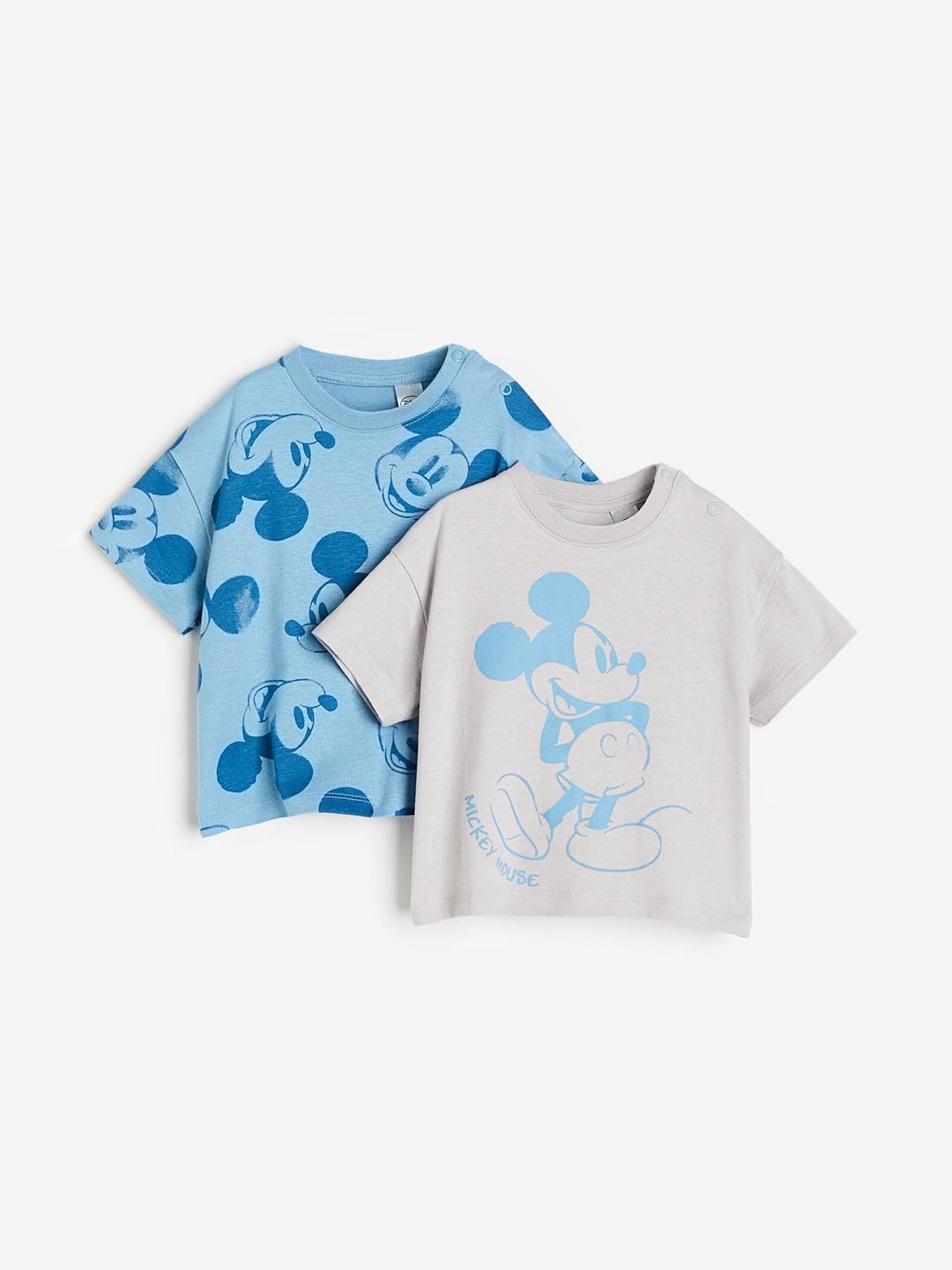 

H&M Boys 2-Pack Pure Cotton T-shirts, Blue