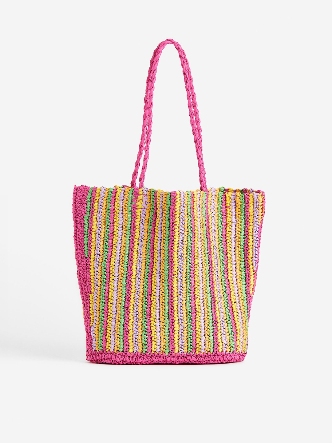 

H&M Women Straw Shopper, Pink
