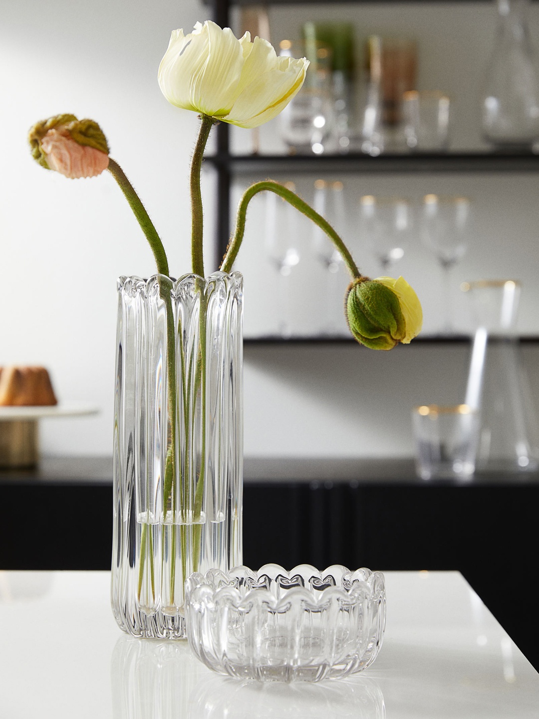 

H&M Transparent Tall Glass Vase
