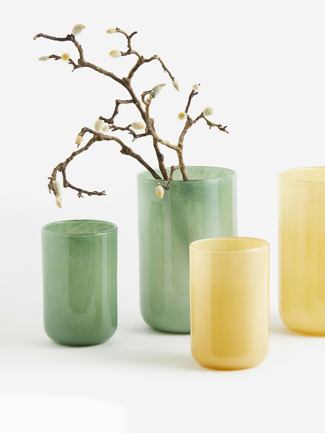 

H&M Yellow Glass Vase