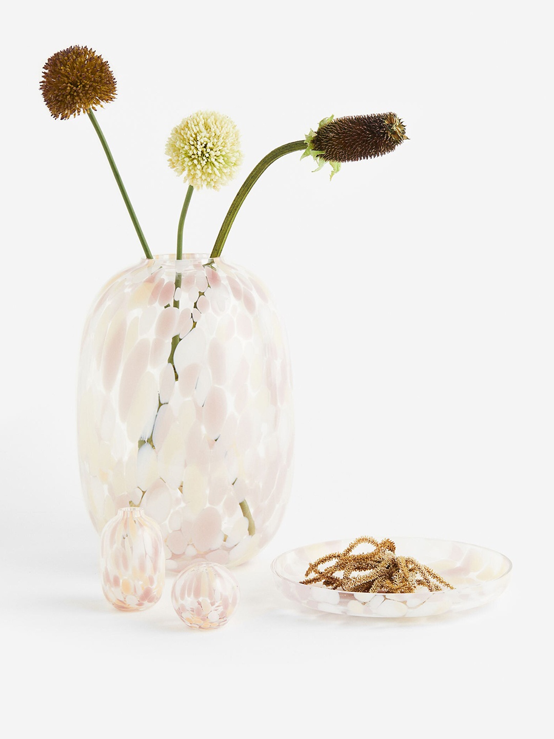 

H&M Pink Patterned Mini Vase