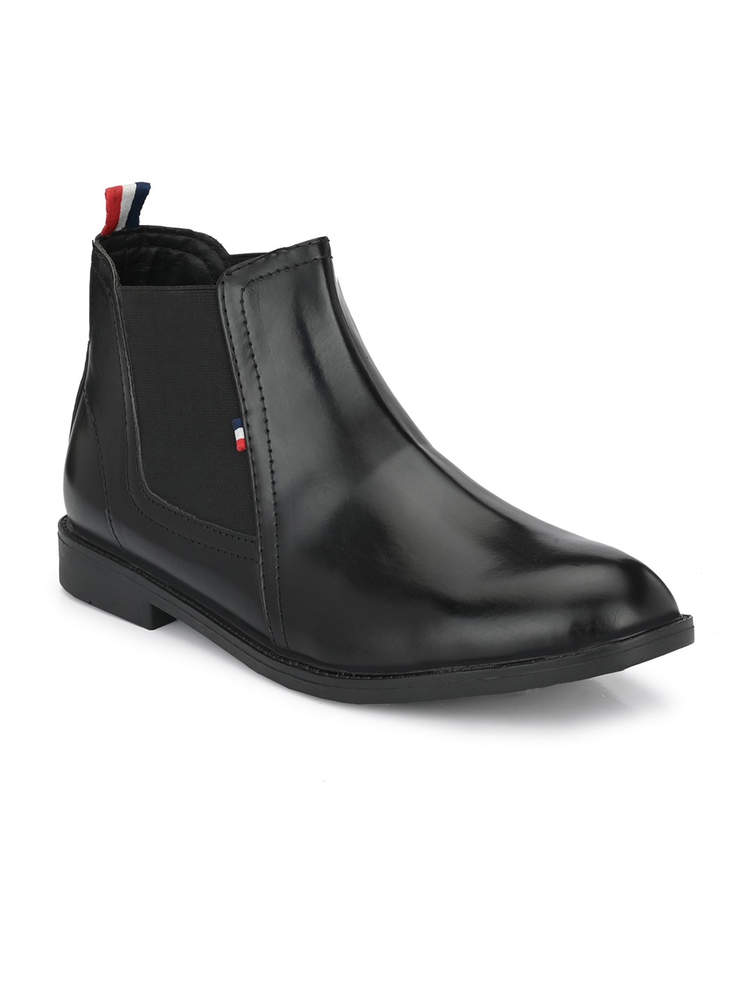 

FOXYFOOT Men Mid-Top Lightweight Chelsea Boots, Black