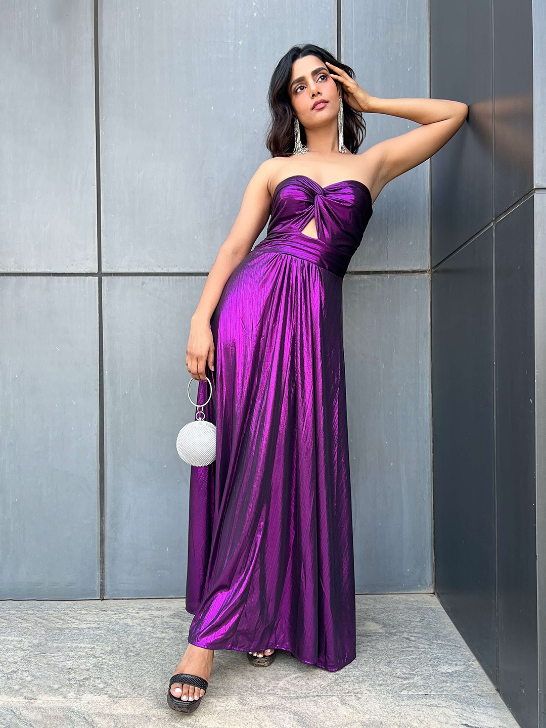 

FancyPants Strapless Maxi Party Dress, Purple