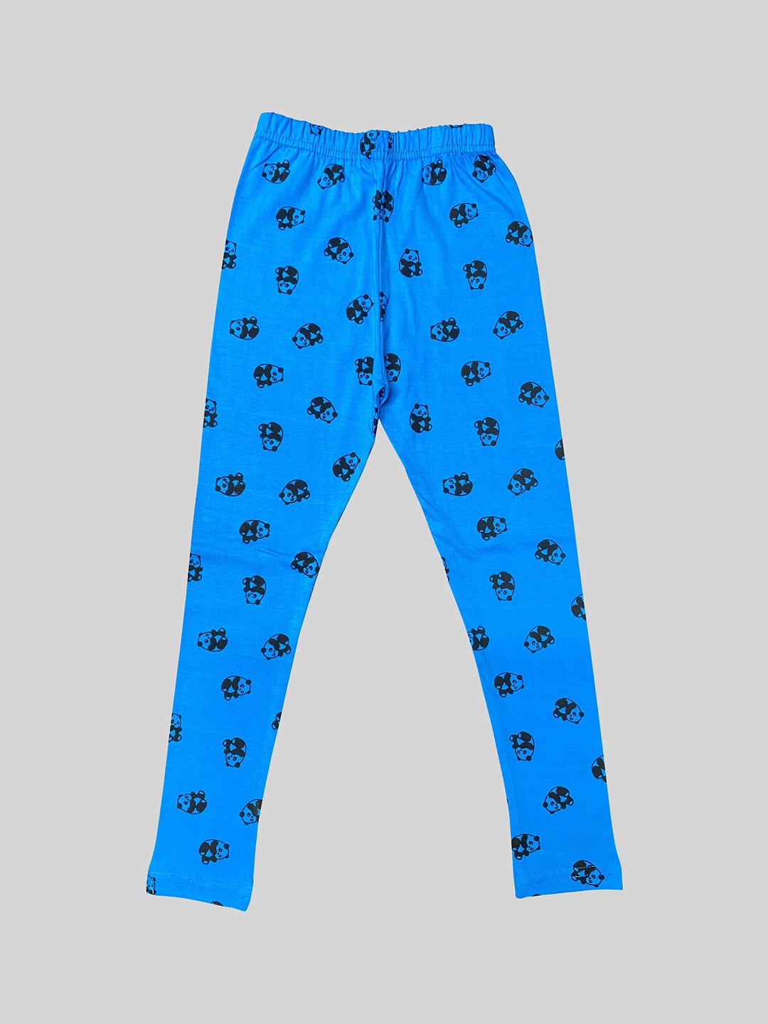 

DIAZ Girls Cotton Lycra Printed Ankle Length Leggings, Blue