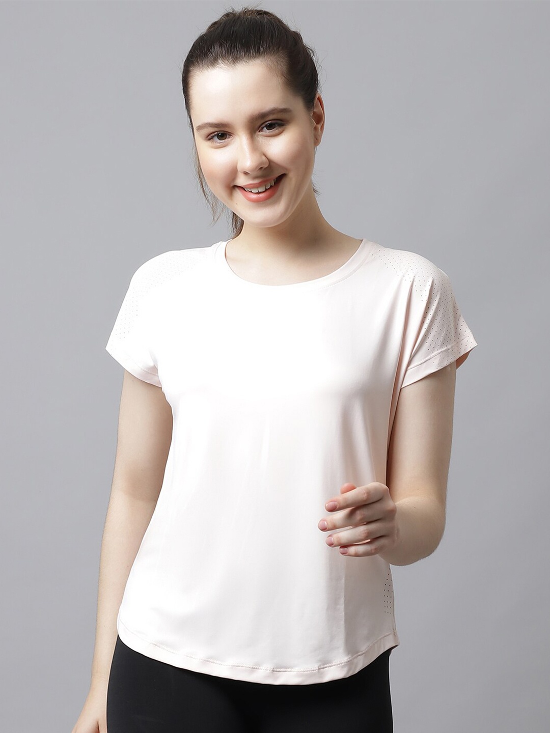 

PERFKT-U Extended Sleeves Rapid-Dry T-shirt, Pink