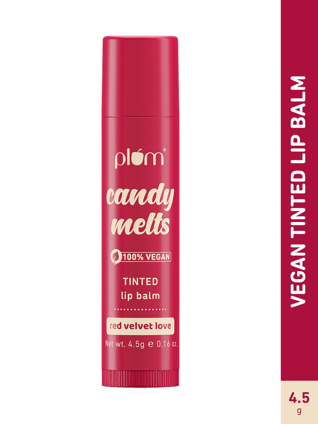 

Plum Candy Melts 100% Vegan Tinted Lip Balm - Red Velvet Love