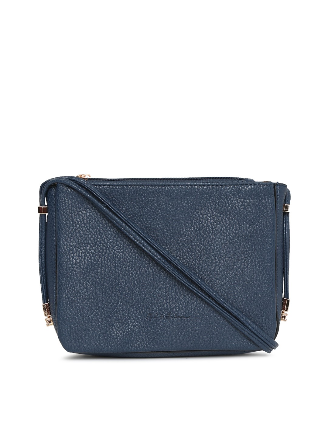 

Mast & Harbour Navy Blue Solid Sling Bag