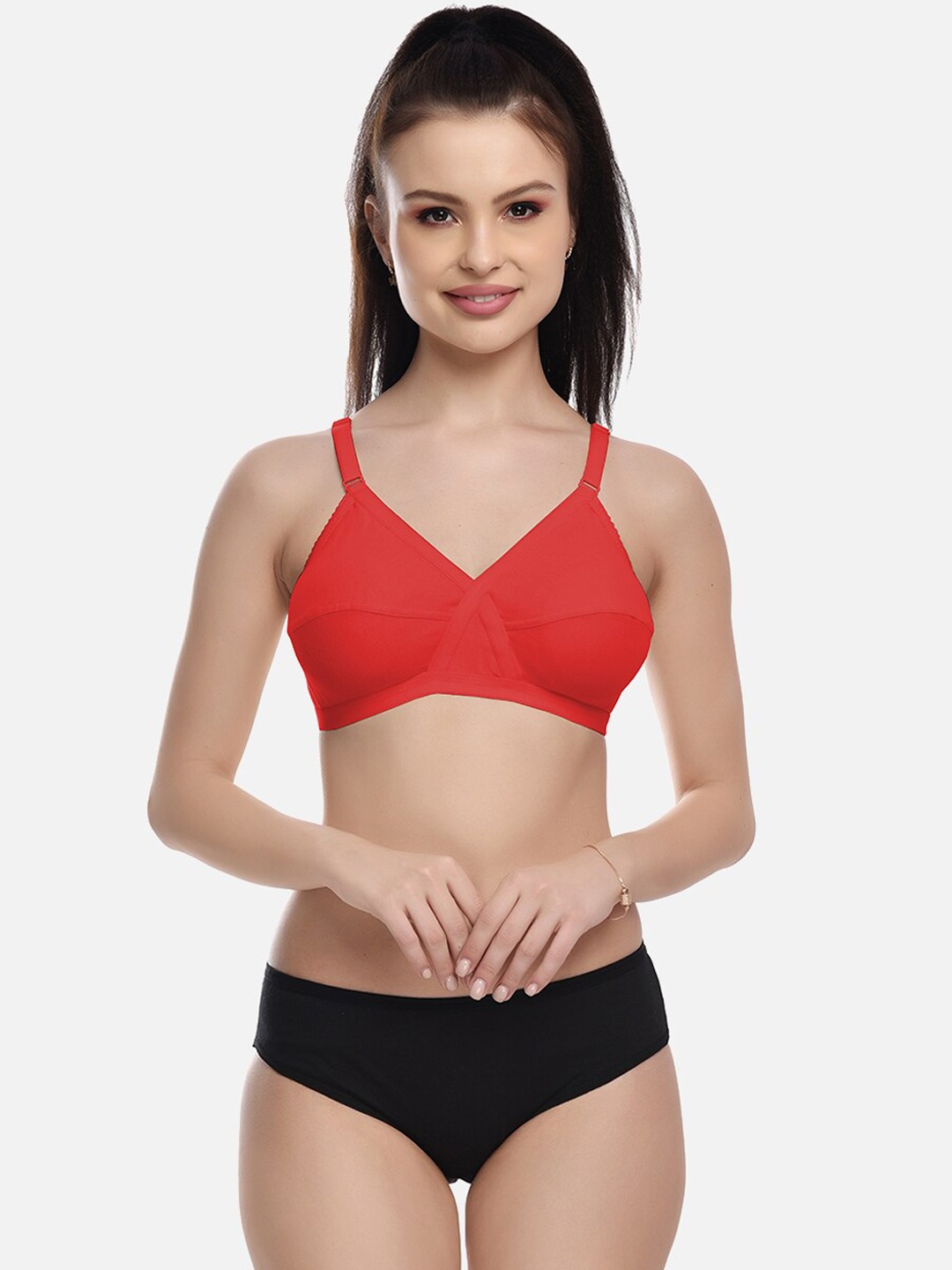 

FIMS Non Padded Lingerie Set MTR_Cross_Set_Red_B