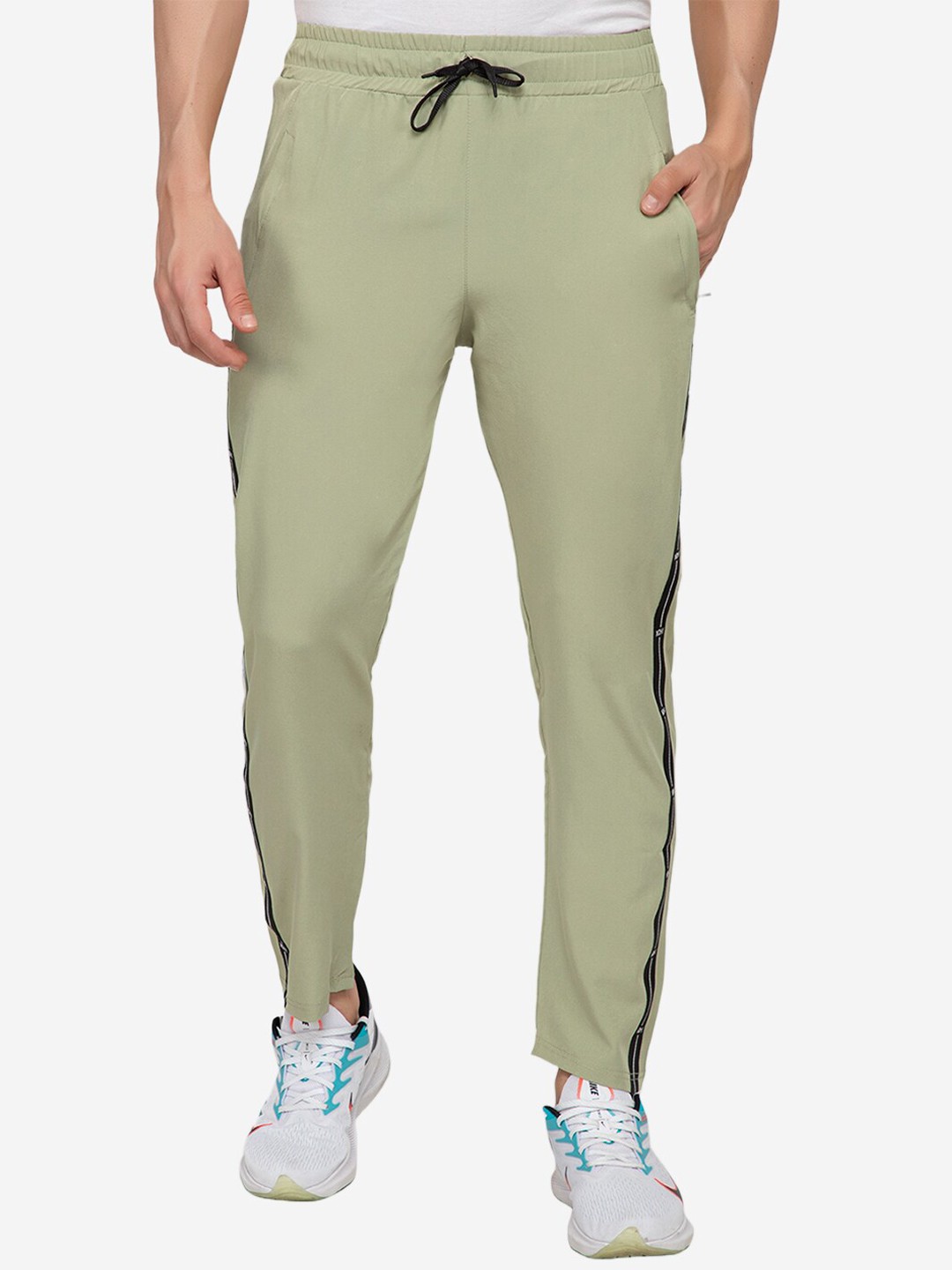 

Xohy Men Mid-Rise Track Pants, Green