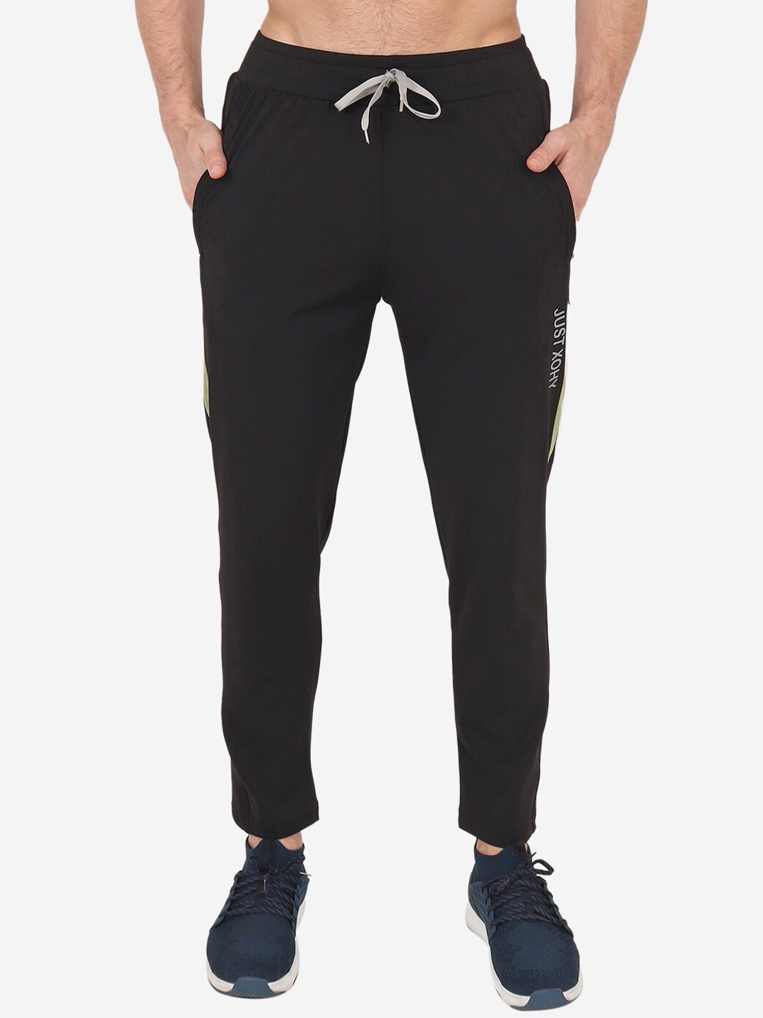 

Xohy Men Mid-Rise Track Pants, Black