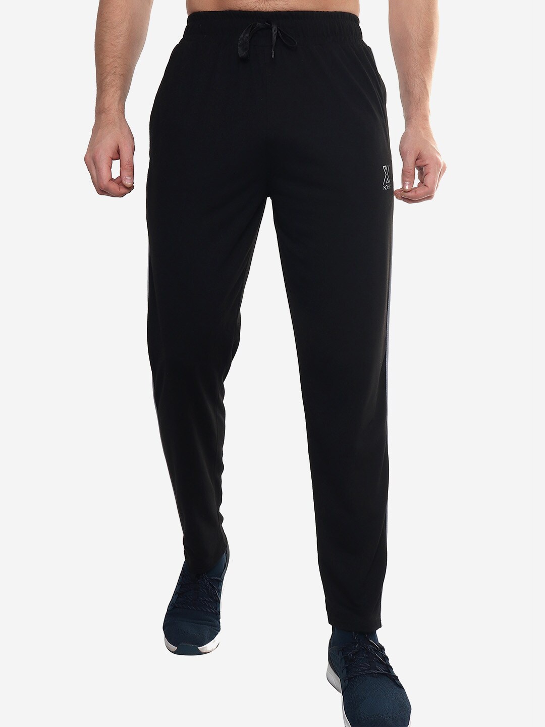 

Xohy Men Mid-Rise Track Pants, Black