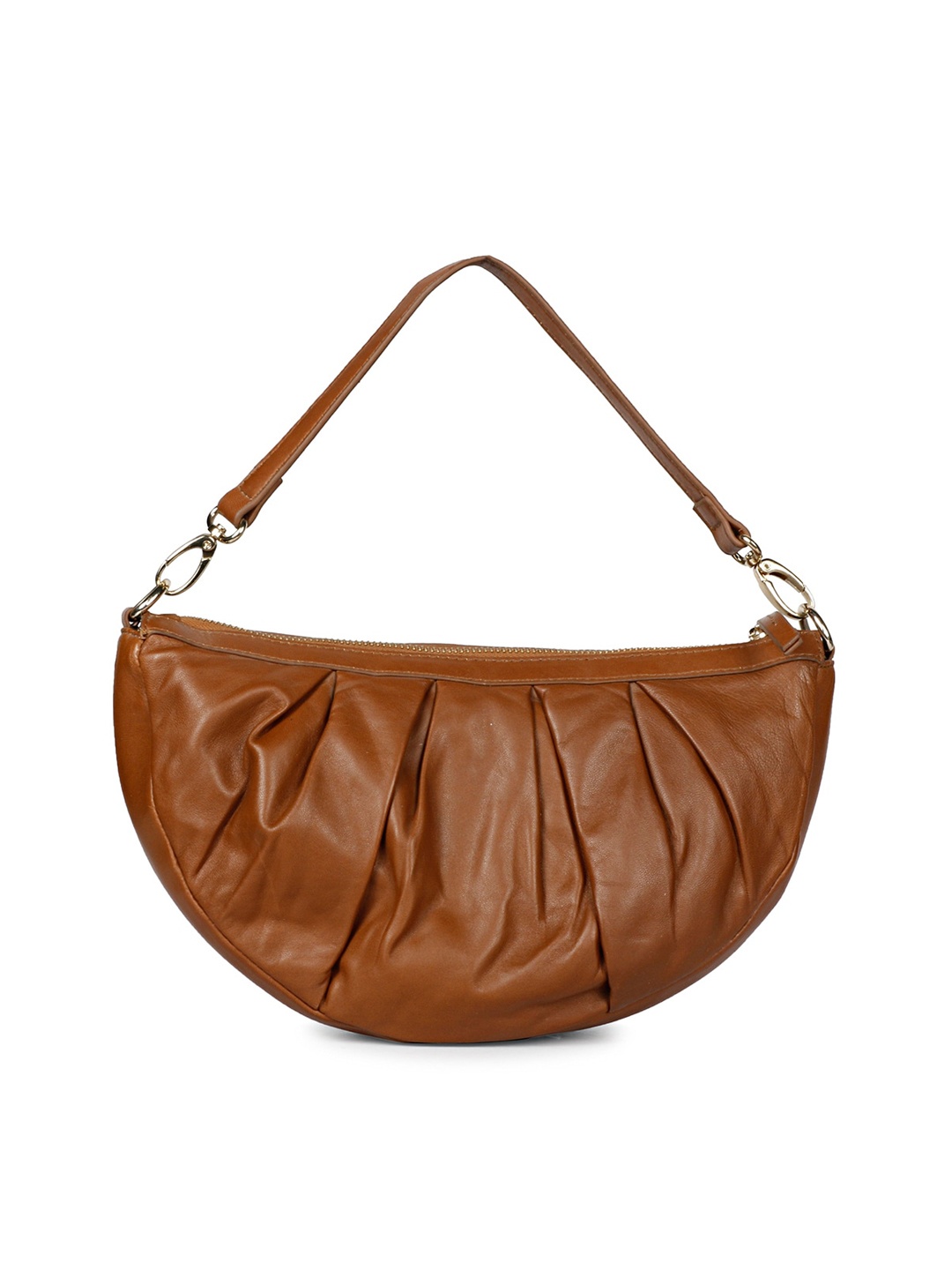 

Saint G Leather Structured Handheld Bag, Brown