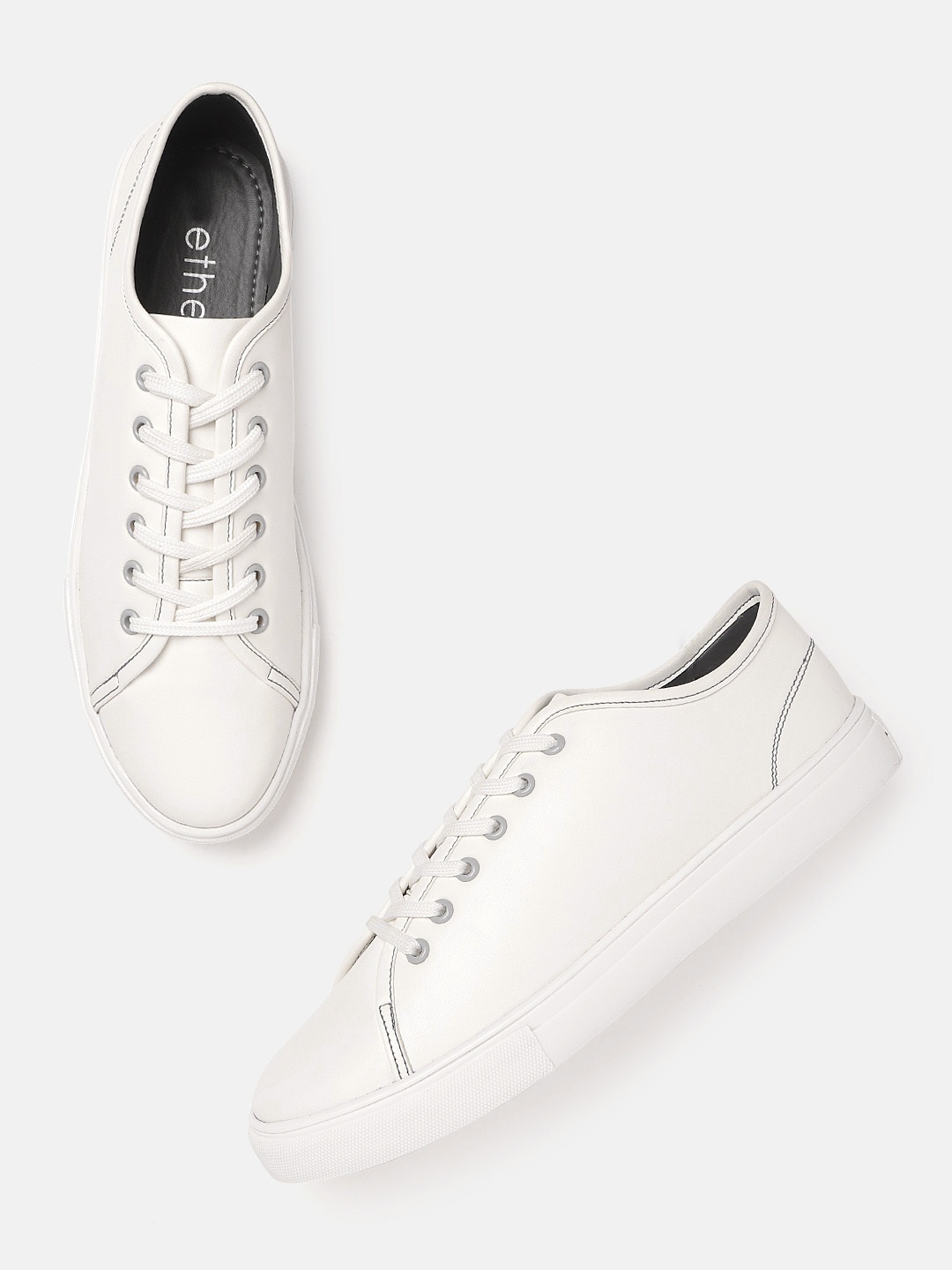 

ether Women White Solid Sneakers