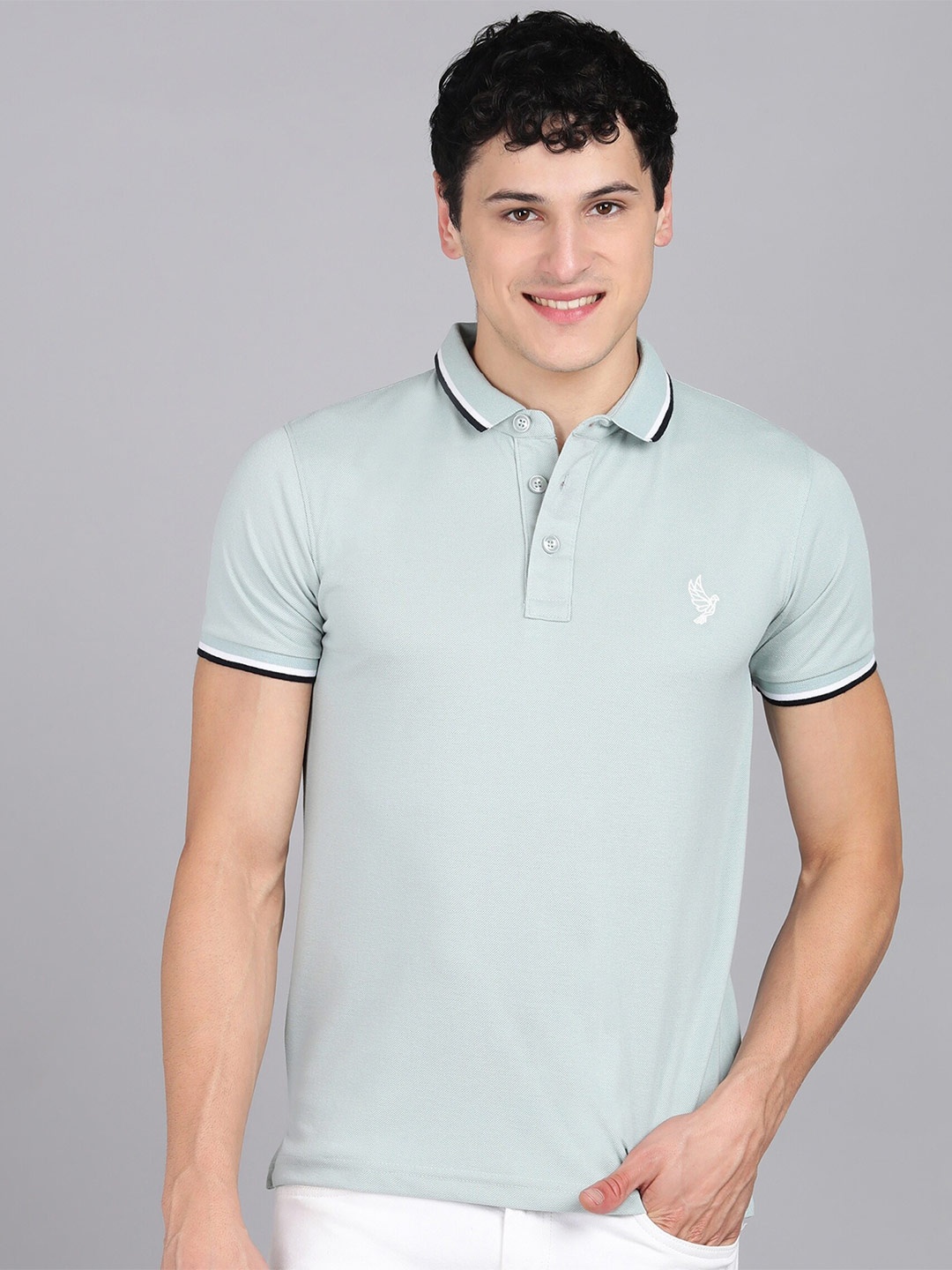 

Alan Jones Polo Collar Slim Fit T-Shirt, White