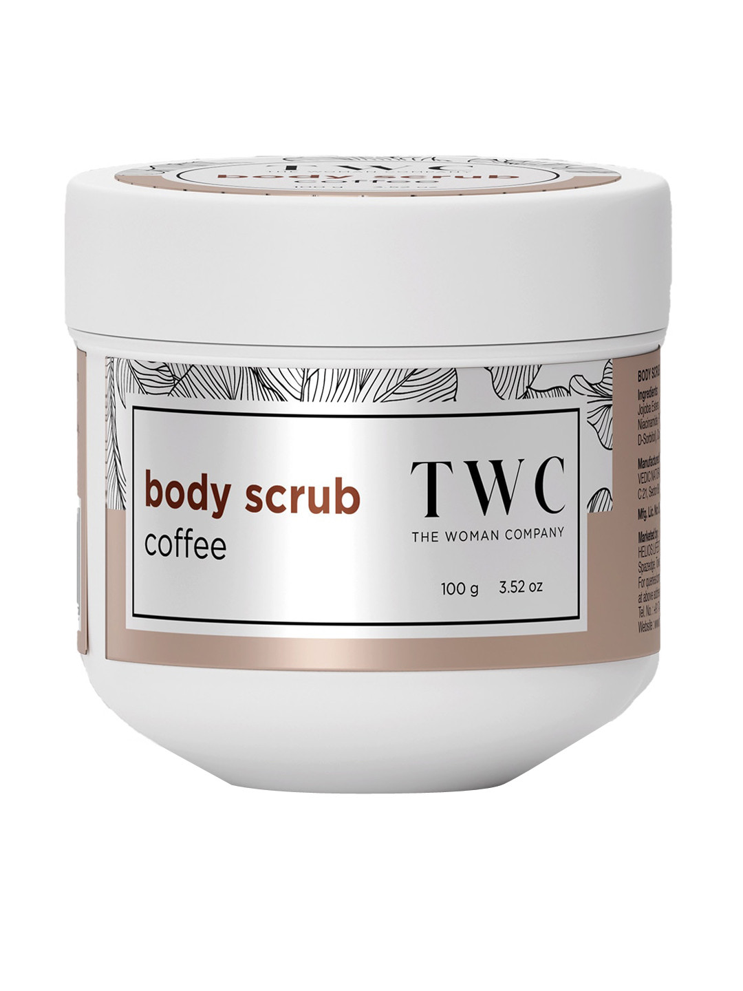

The Woman Company Exfoliating Coffee Body Scrub For Tan Removal & Soft-Smooth Skin - 100gm, White