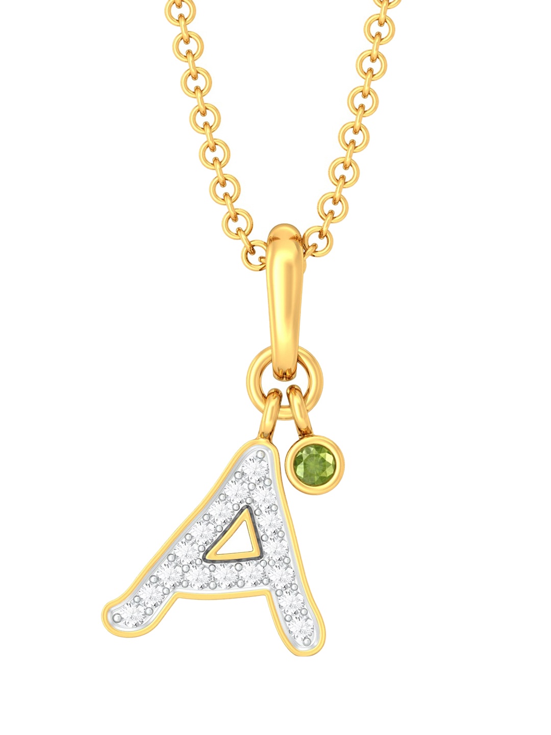 

MELORRA 18KT Alice! Gold Diamond Pendants-1.36 g