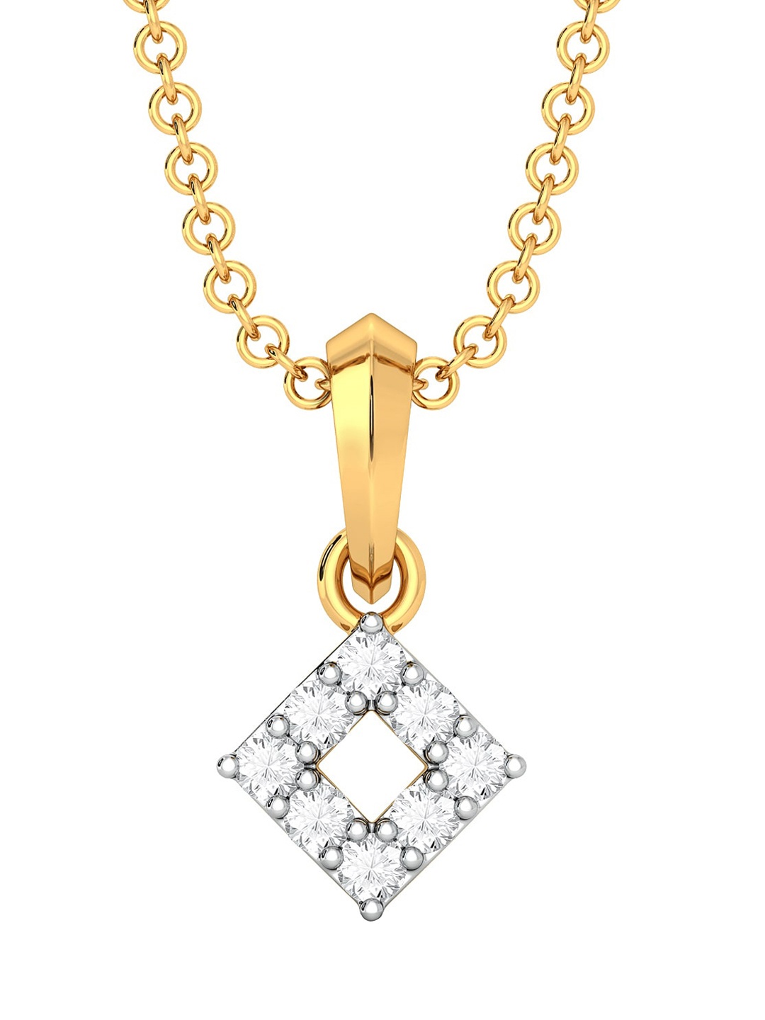 

MELORRA 18KT Teeny Dreamy Gold Diamond Pendant - 1.06 g