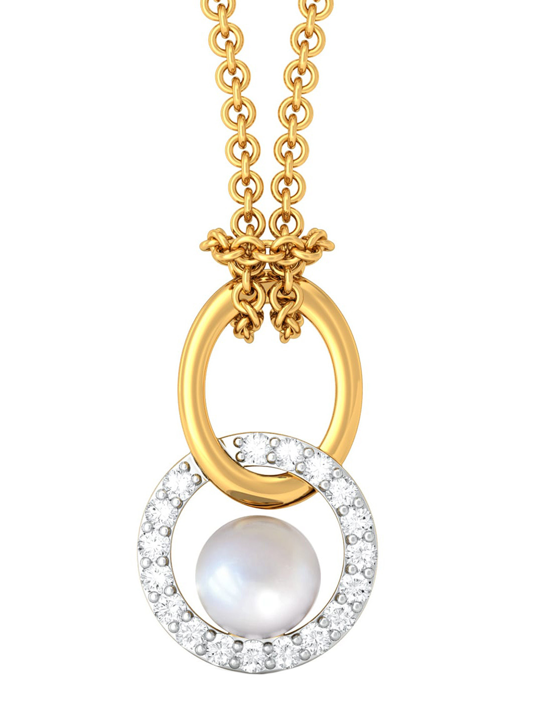 

MELORRA 18KT Precious Pairings Diamond Pendant 1.71 g, Gold