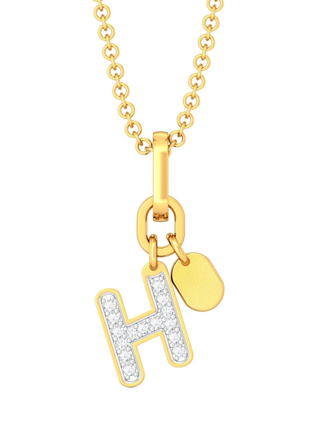 

MELORRA 18KT High on Hip Diamond Pendant 1.78 g, Gold